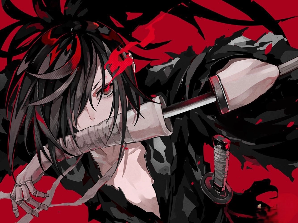 ảnh anime hyakkimaru chiến đấu trong dororo 