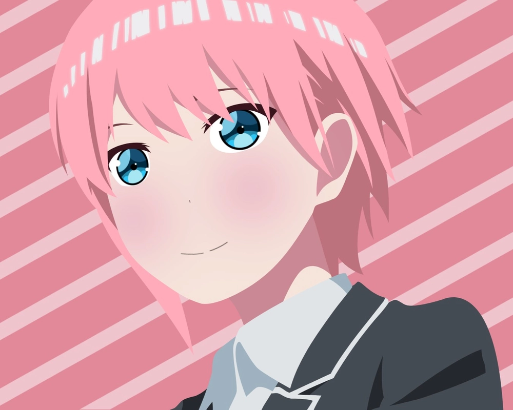 ảnh anime ichika nakano đang học bài 