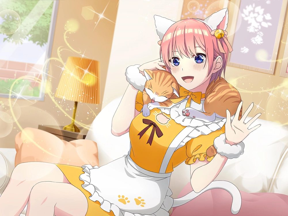 ichika nakano tóc ngắn đẹp 4k 