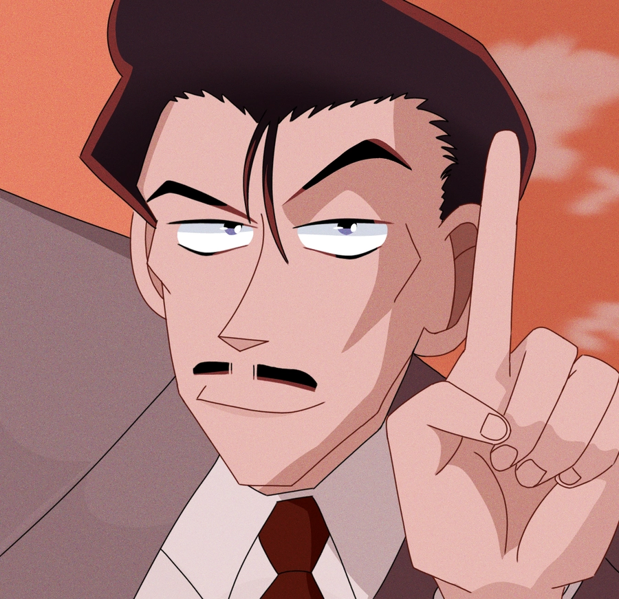hình ảnh kogoro mori phiên bản cute chibi 