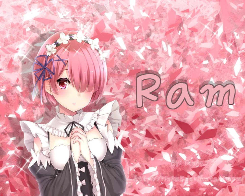 hình ram re zero anime girl 