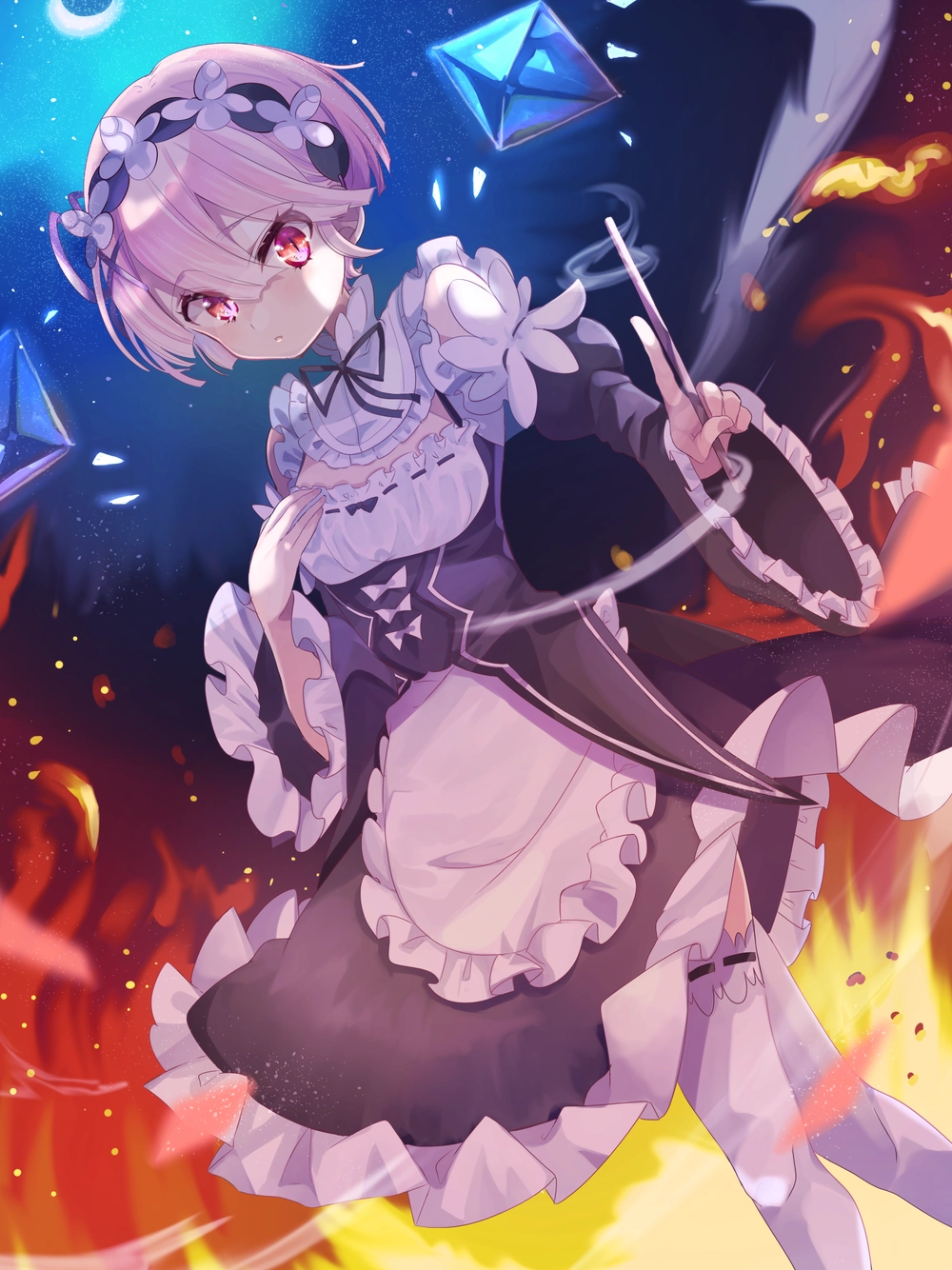 ảnh re-zero ram phong cách anime 