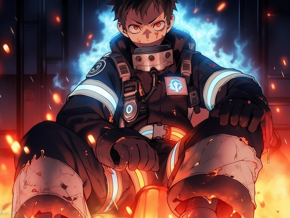hình đẹp fire force shinra 
