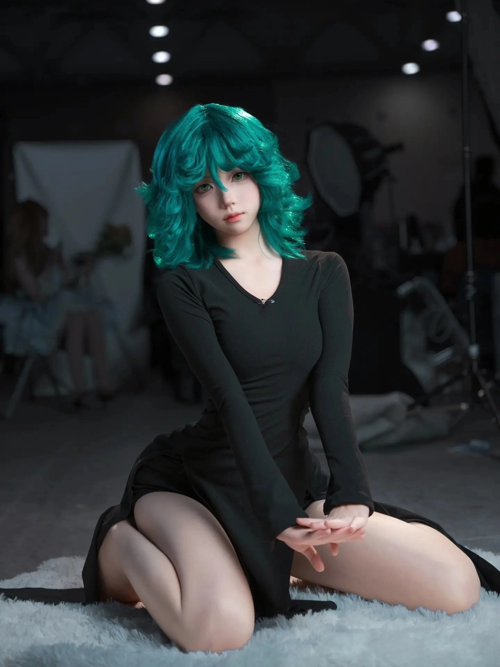 cosplay anime tatsumaki tóc ngắn 