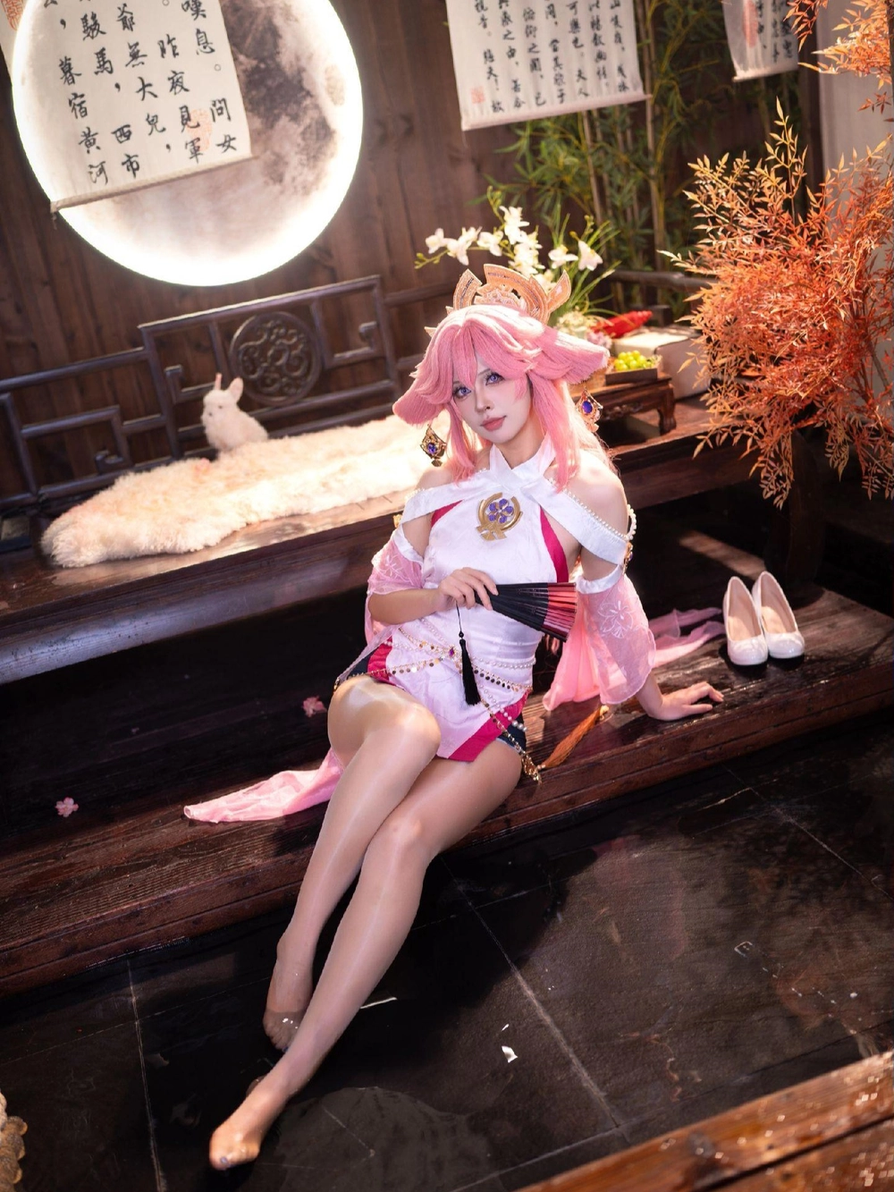 hình cosplay yae miko sắc nét 