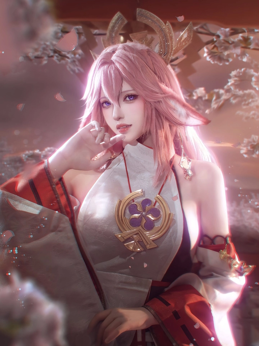 cosplay yae miko phong cách Genshin 