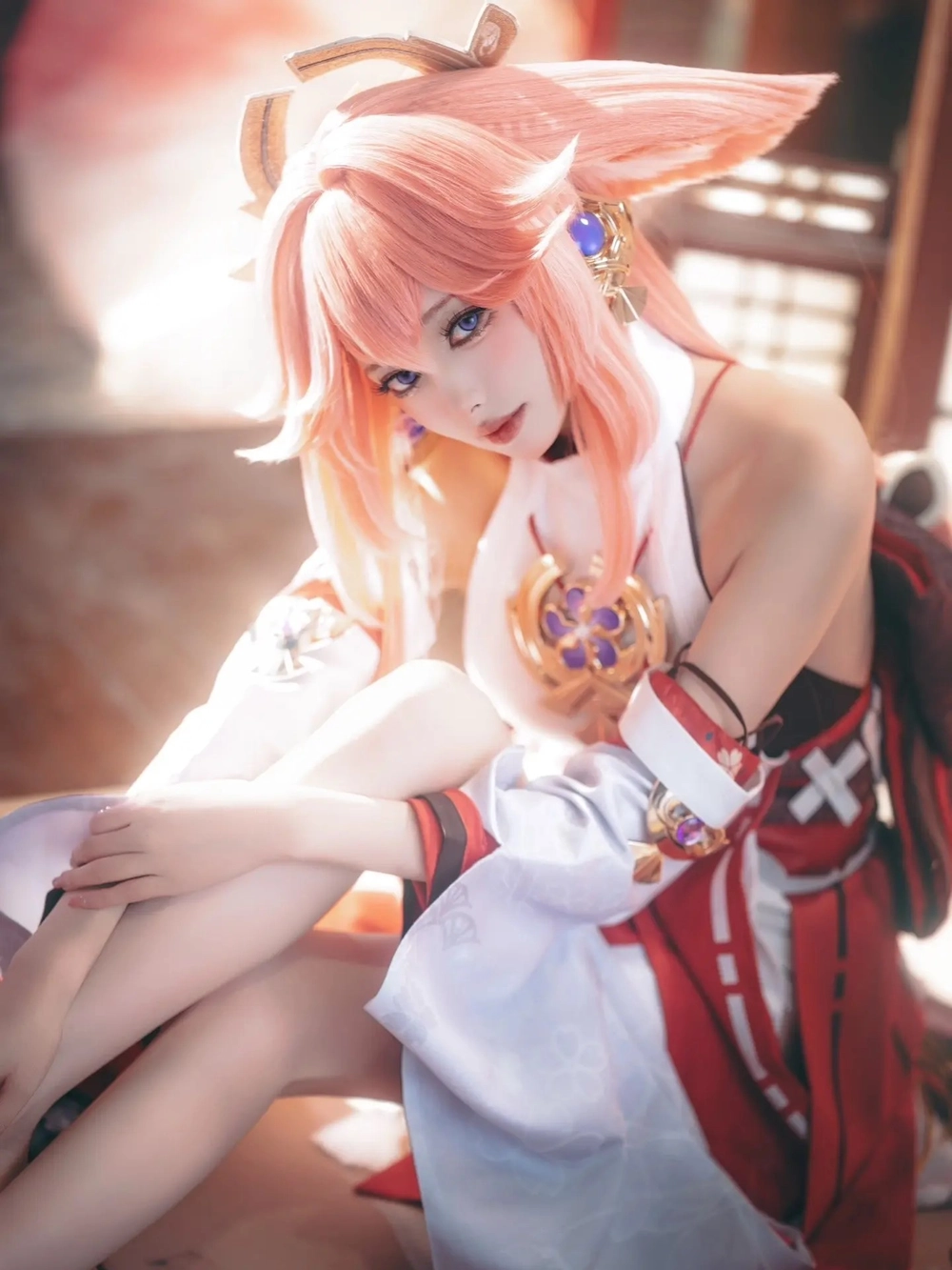 cosplay yae miko Genshin siêu xinh 