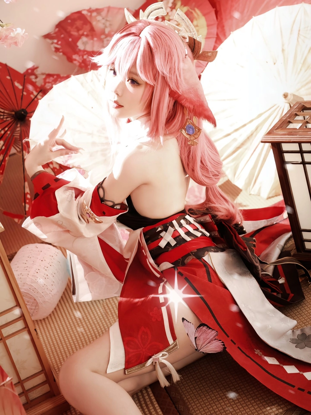 cosplay yae miko bổ mắt hấp dẫn 