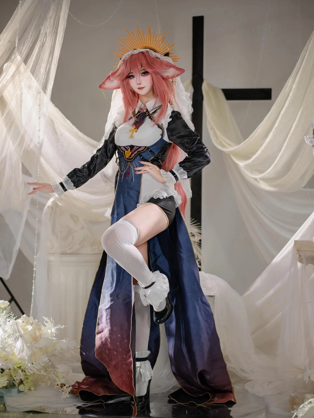 ảnh cosplay anime yae miko tuyệt vời 