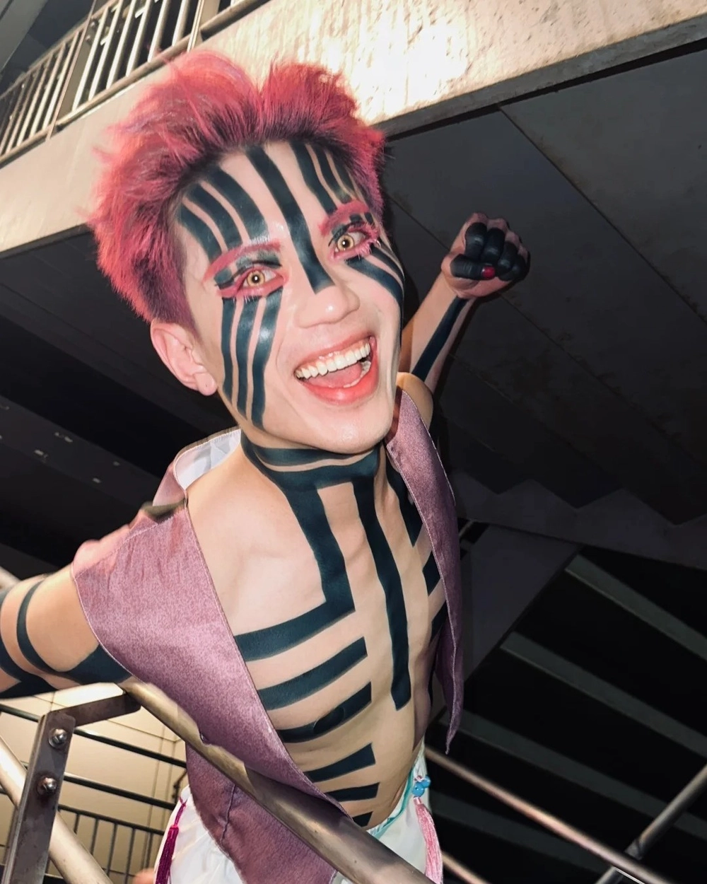 akaza and douma cosplay sự kiện anime