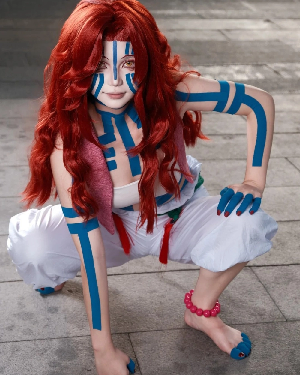female akaza cosplay nữ tính và độc đáo