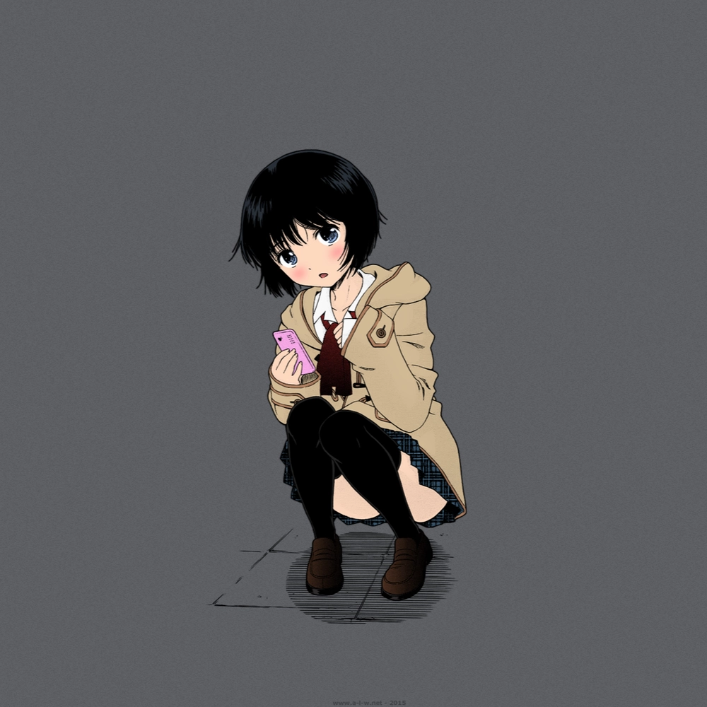 ảnh anime tóc ngắn anime girl 