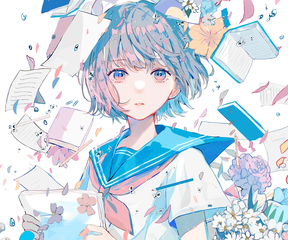 ảnh anime tóc ngắn cực chất 