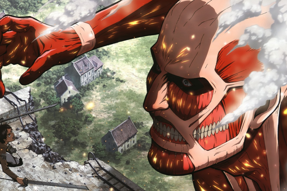 ảnh anime quái vật trong Attack on Titan