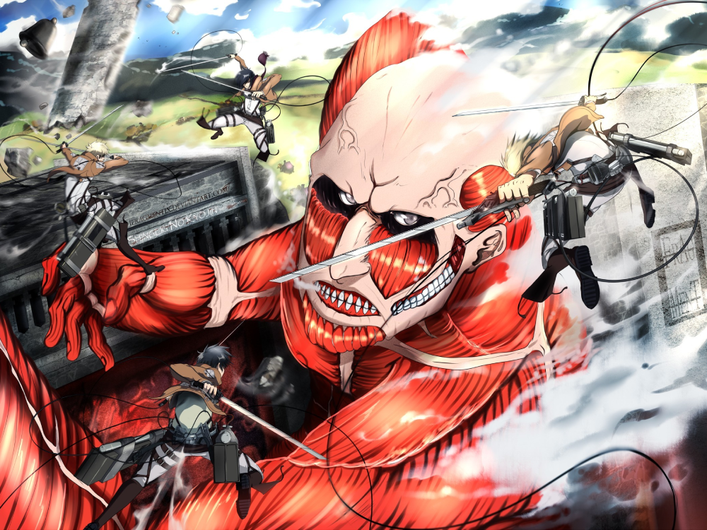 anime đánh nhau với quái vật