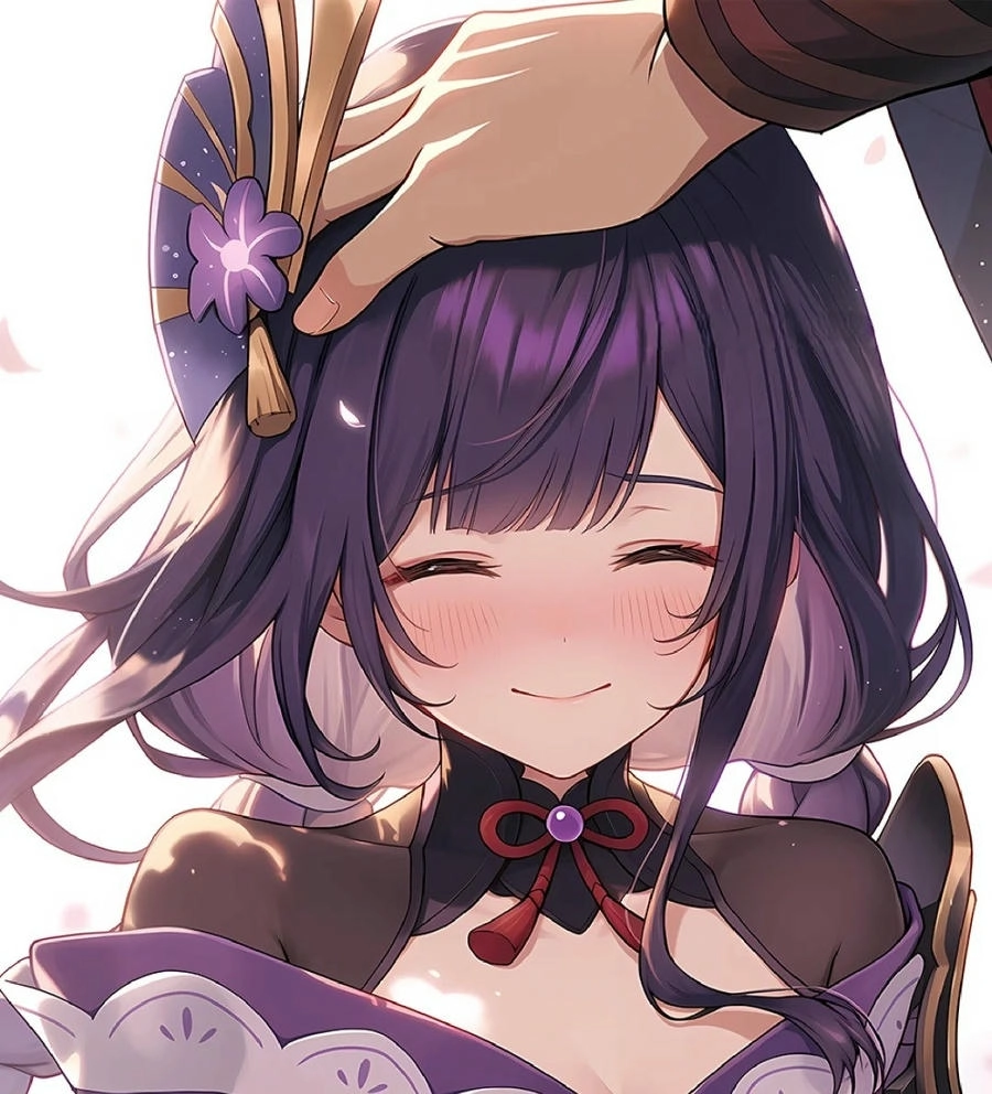 ảnh anime được xoa đầu cute 