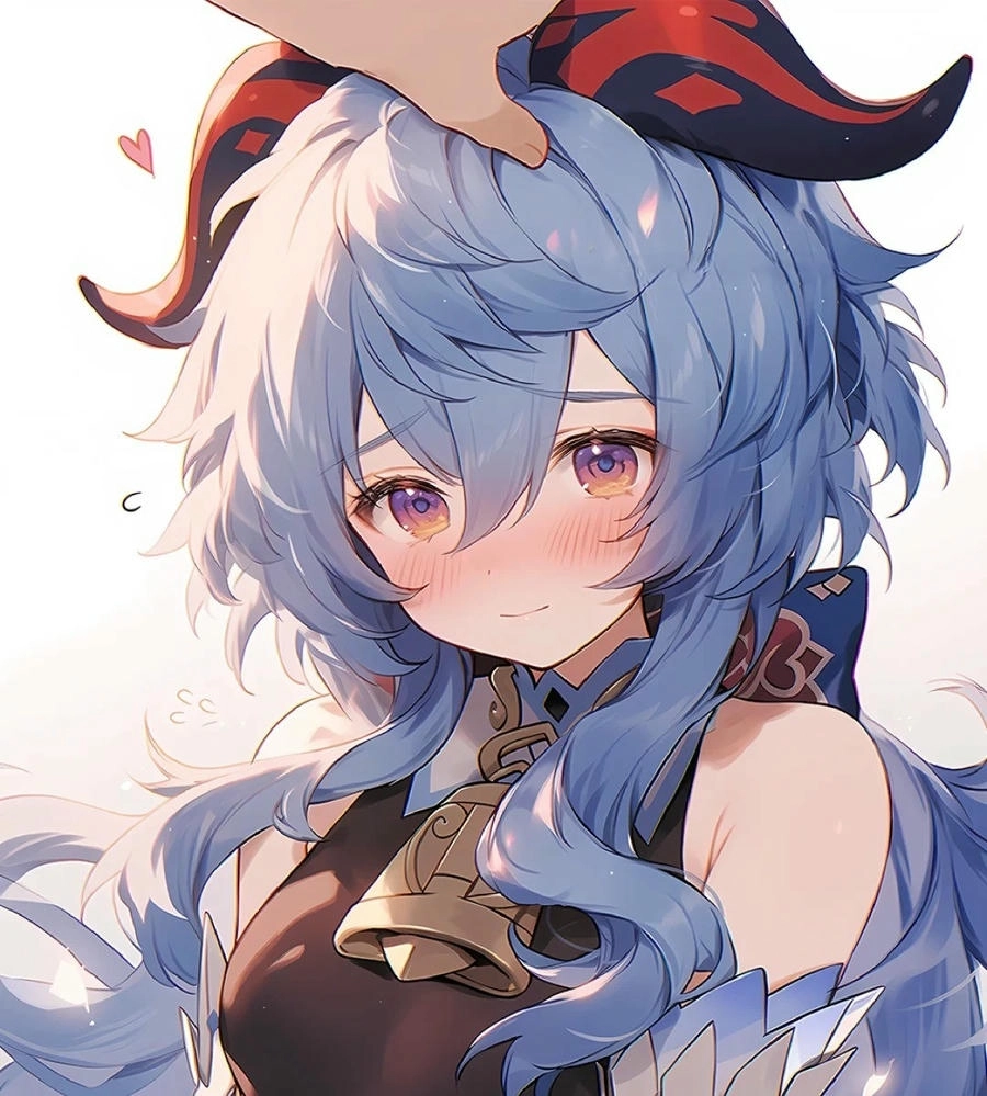 ảnh anime xoa đầu cô gái đáng yêu 
