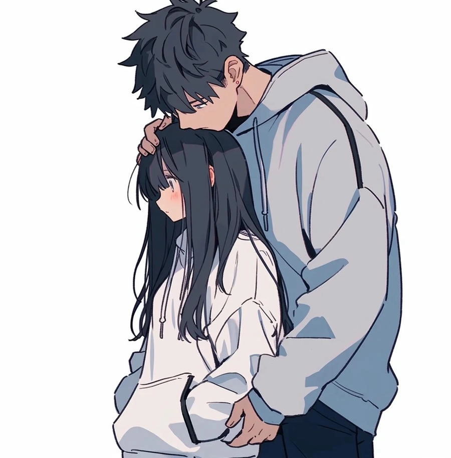 ảnh anime xoa đầu mang chất ngôn tình 