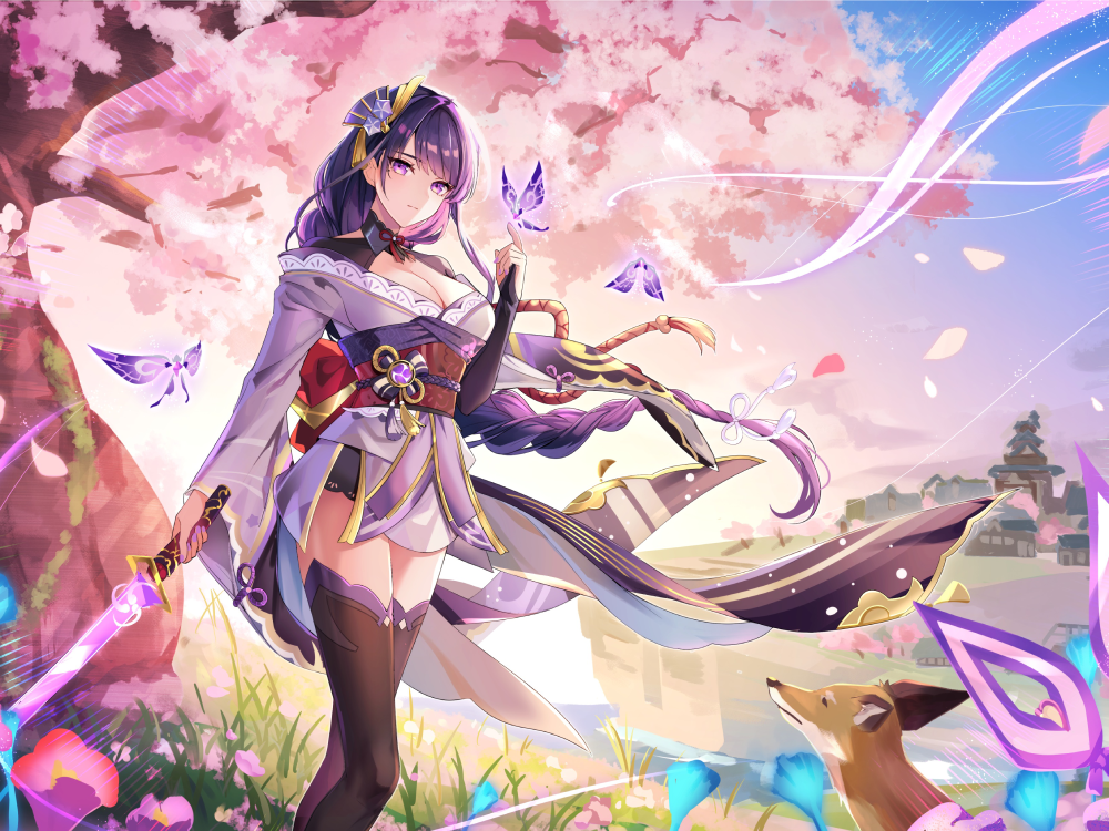 ảnh raiden shogun fanart chất lượng cao