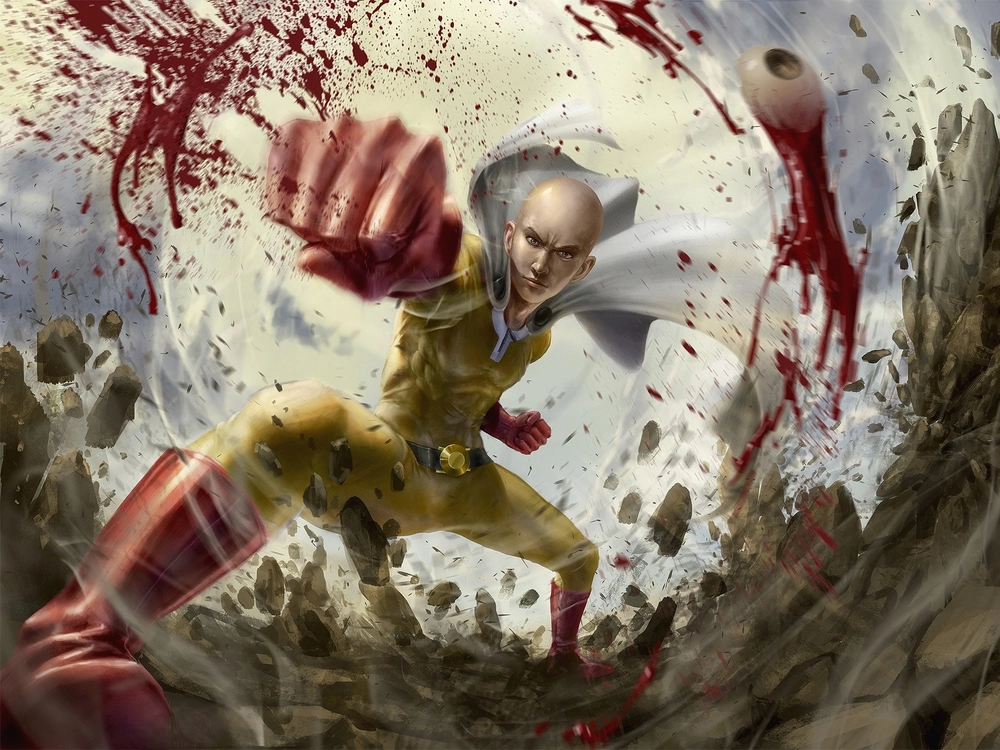 ảnh Saitama cùng Tatsumaki fanart
