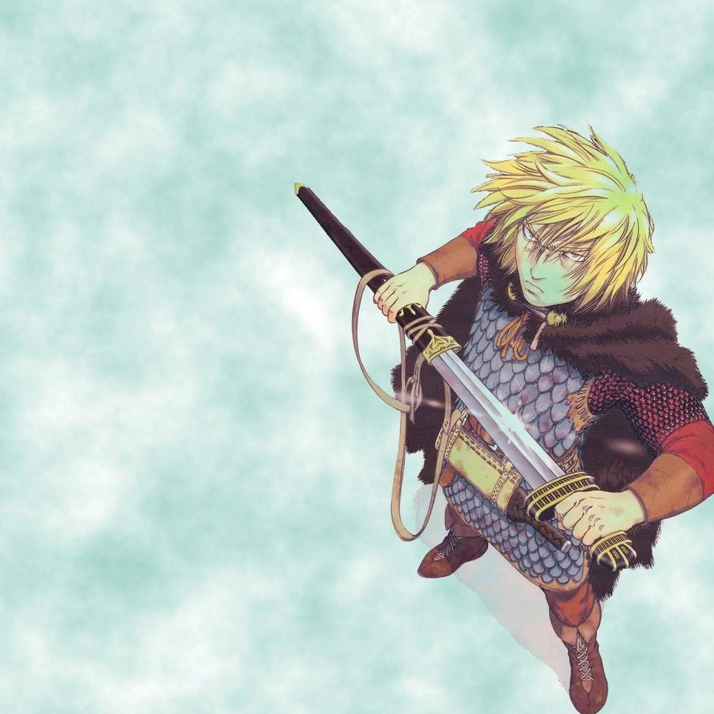 ảnh thorfinn với thanh kiếm