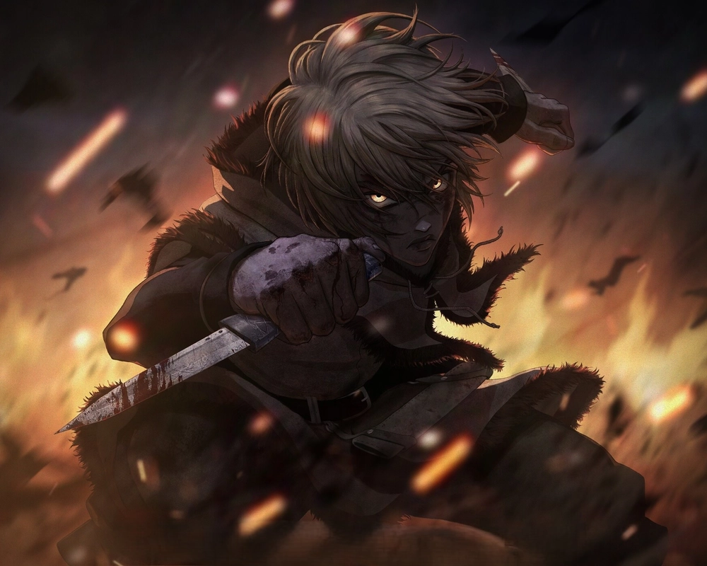 hình Thorfinn phong cách tối giản