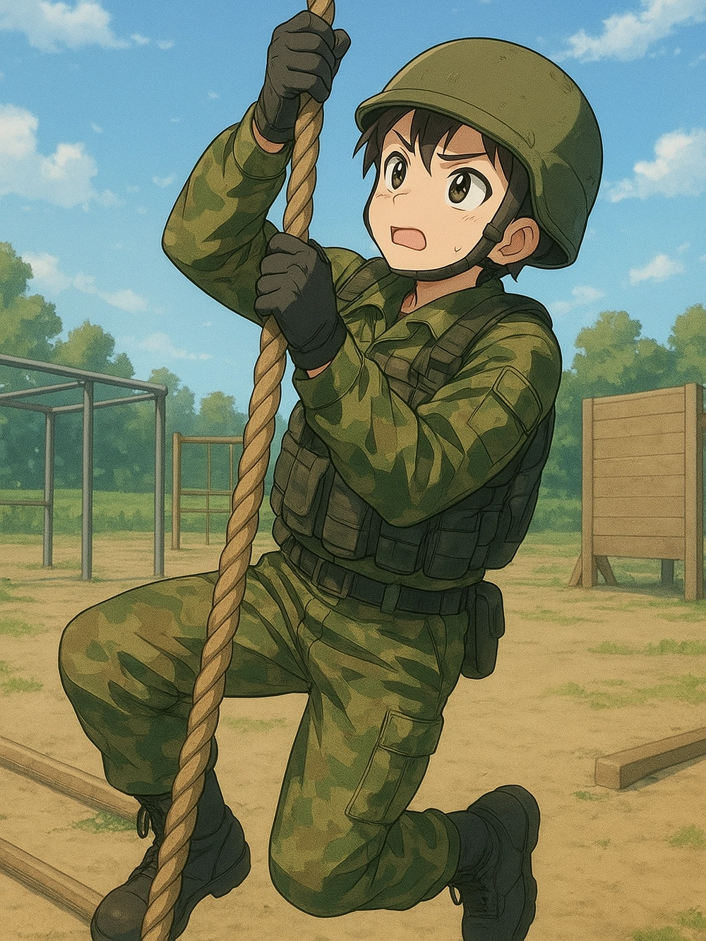 ảnh anime quân đội siêu ngầu hd