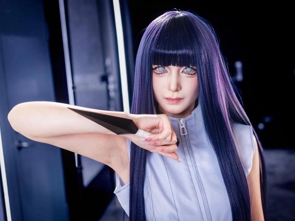 hình cosplay naruto hóa trang thành hinata 