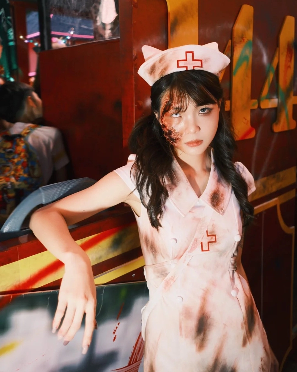 gái xinh cosplay ma trong anime 