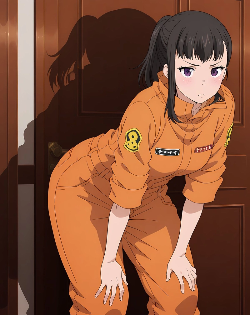 ảnh fire force maki oze dễ thương 