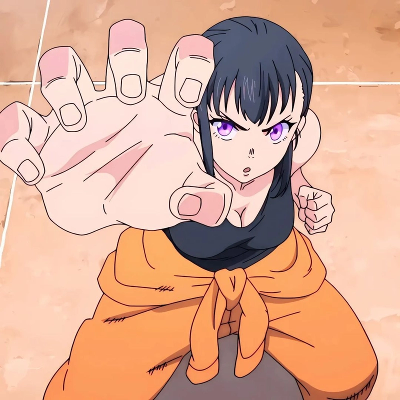 hình ảnh maki oze mạnh mẽ fire force 