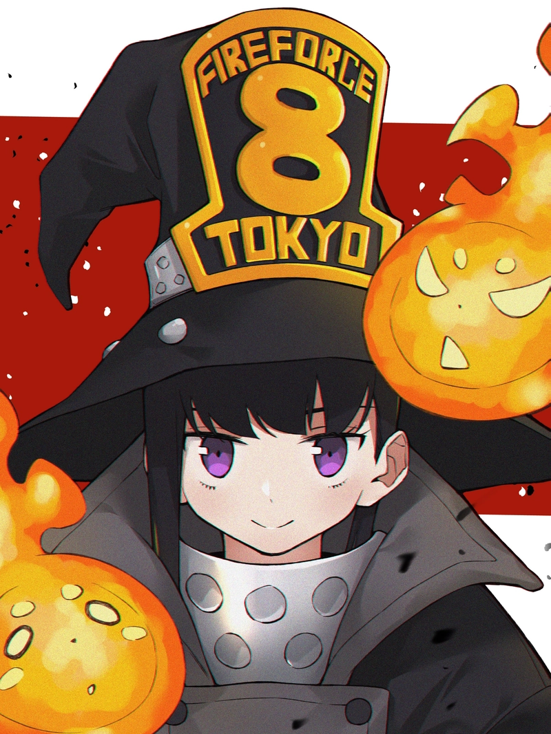 ảnh maki oze trong trận chiến anime fire force 
