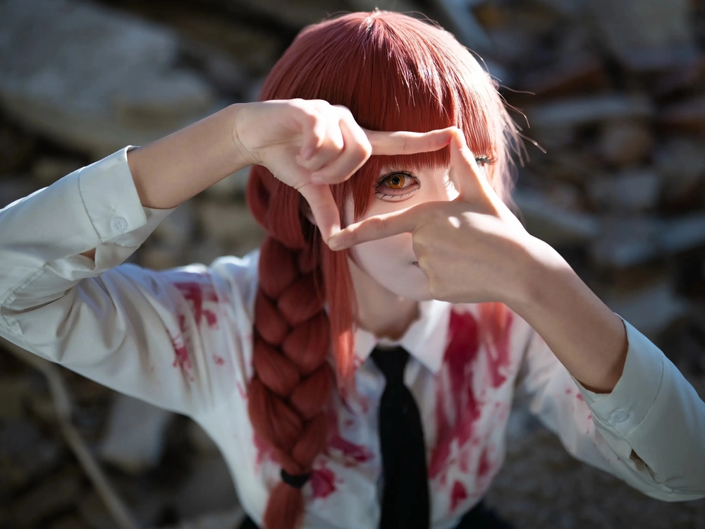 hình ảnh cosplay makima 