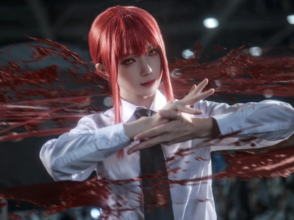 cosplay makima từ manga chainsaw man 