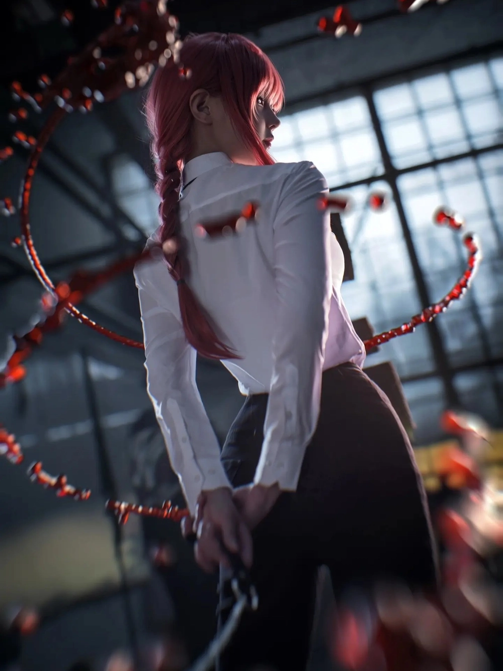 cosplay makima nhân vật chainsaw man 
