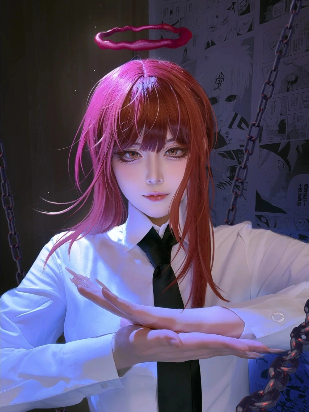 ảnh cosplay makima cực chất 