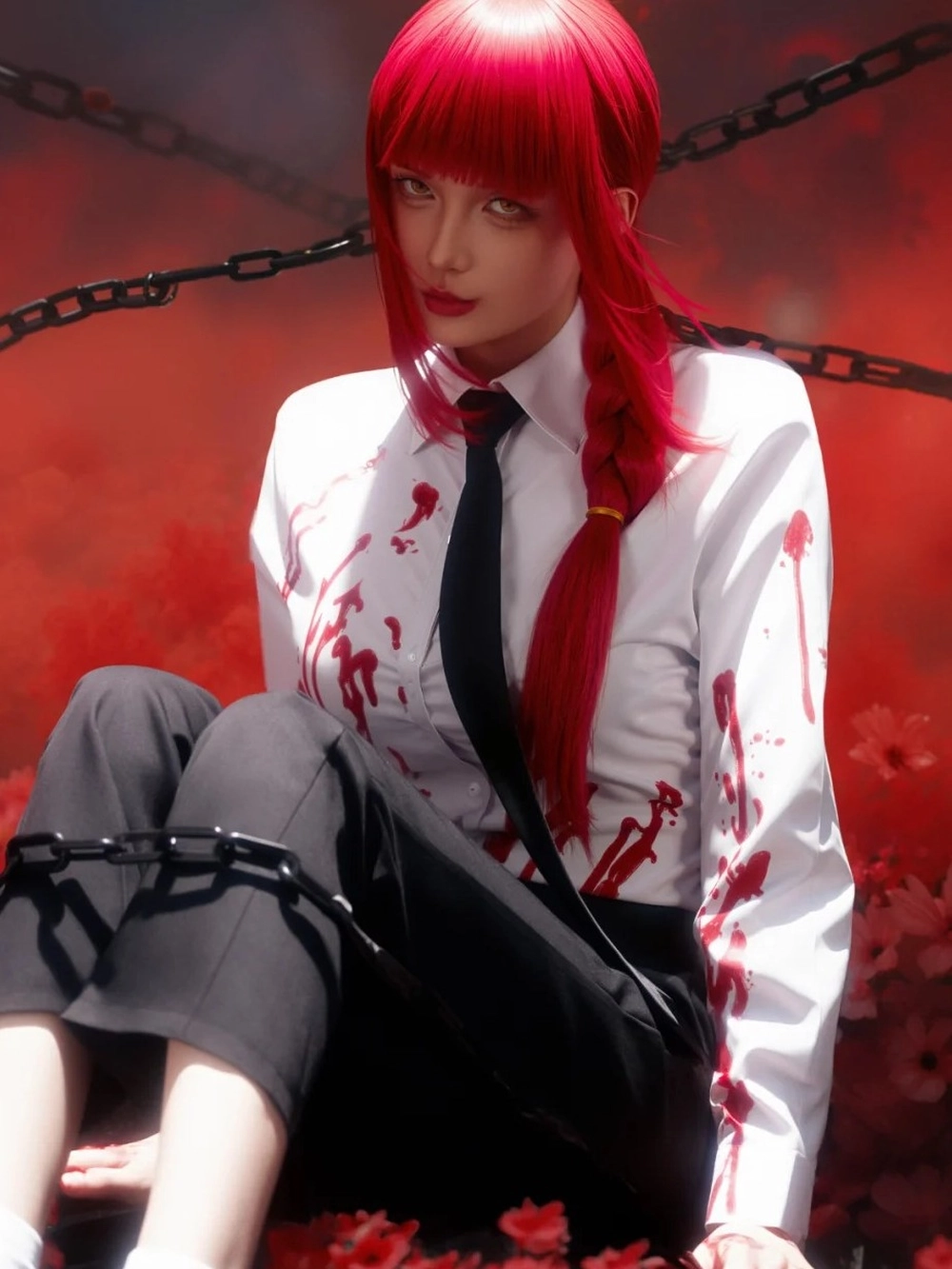 ảnh makima cosplay phiên bản mới 