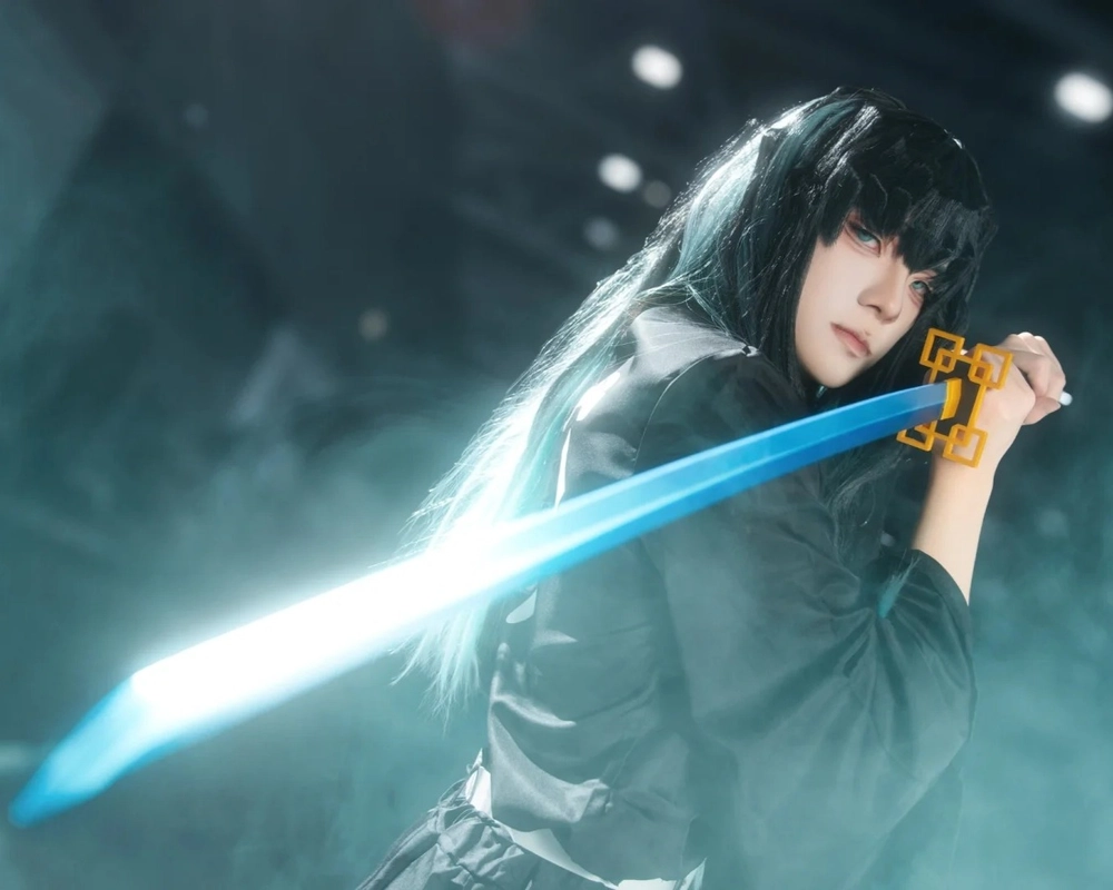 kimetsu no yaiba muichiro cosplay hình đẹp mắt 