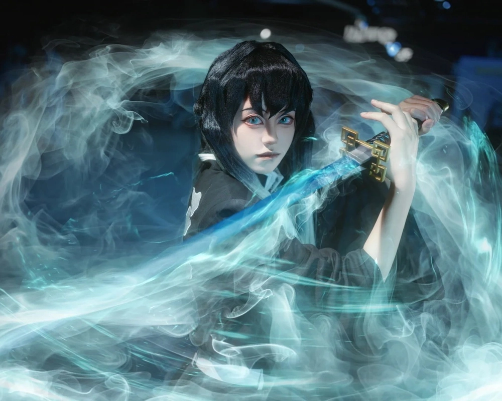 hình muichiro cosplay anime đẹp huyền bí 