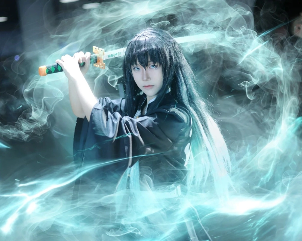 ảnh muichiro cosplay kimono cực phẩm 