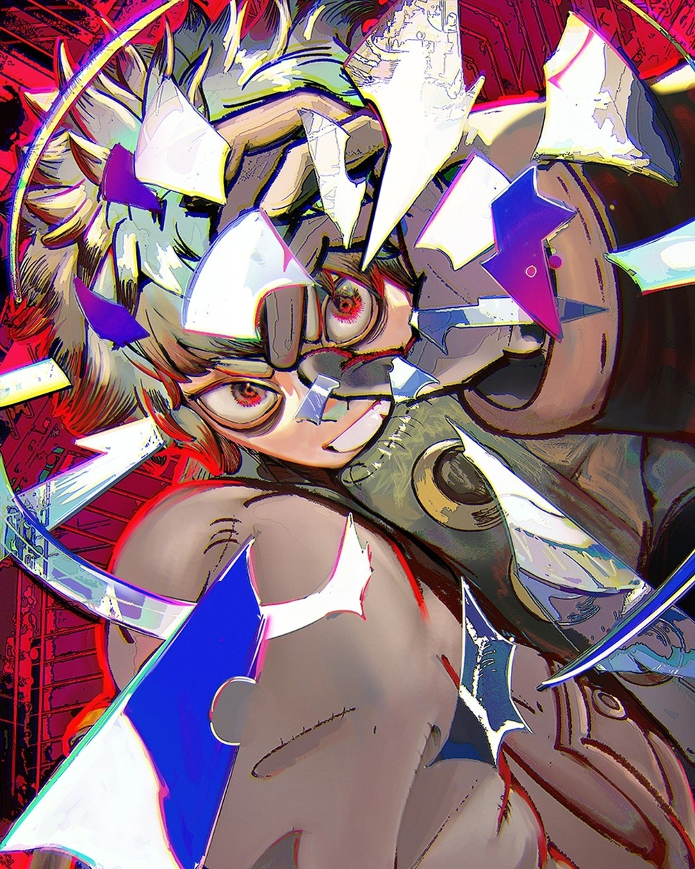 ảnh Rudo Surebrec anime trợn mắt