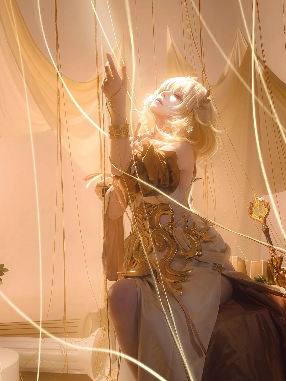 aglaea honkai cosplay hình