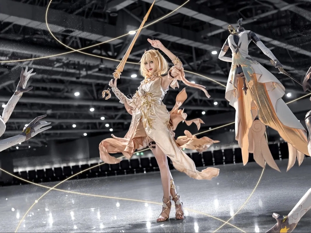 hình cosplay aglaea honkai star rail