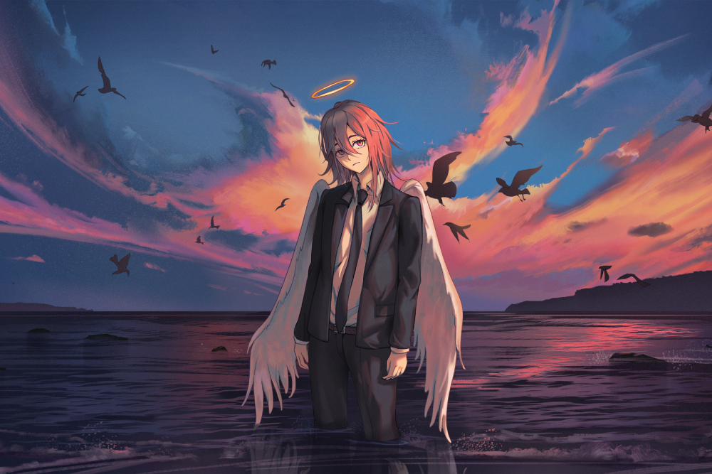 hình angel devil anime