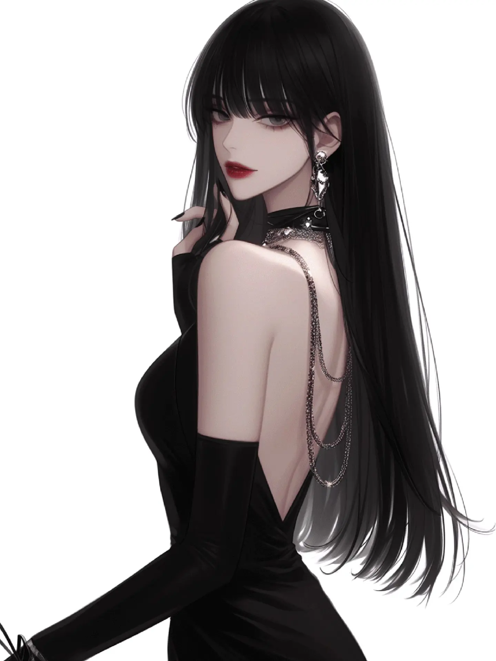 ảnh cô gái anime cool ngầu cá tính