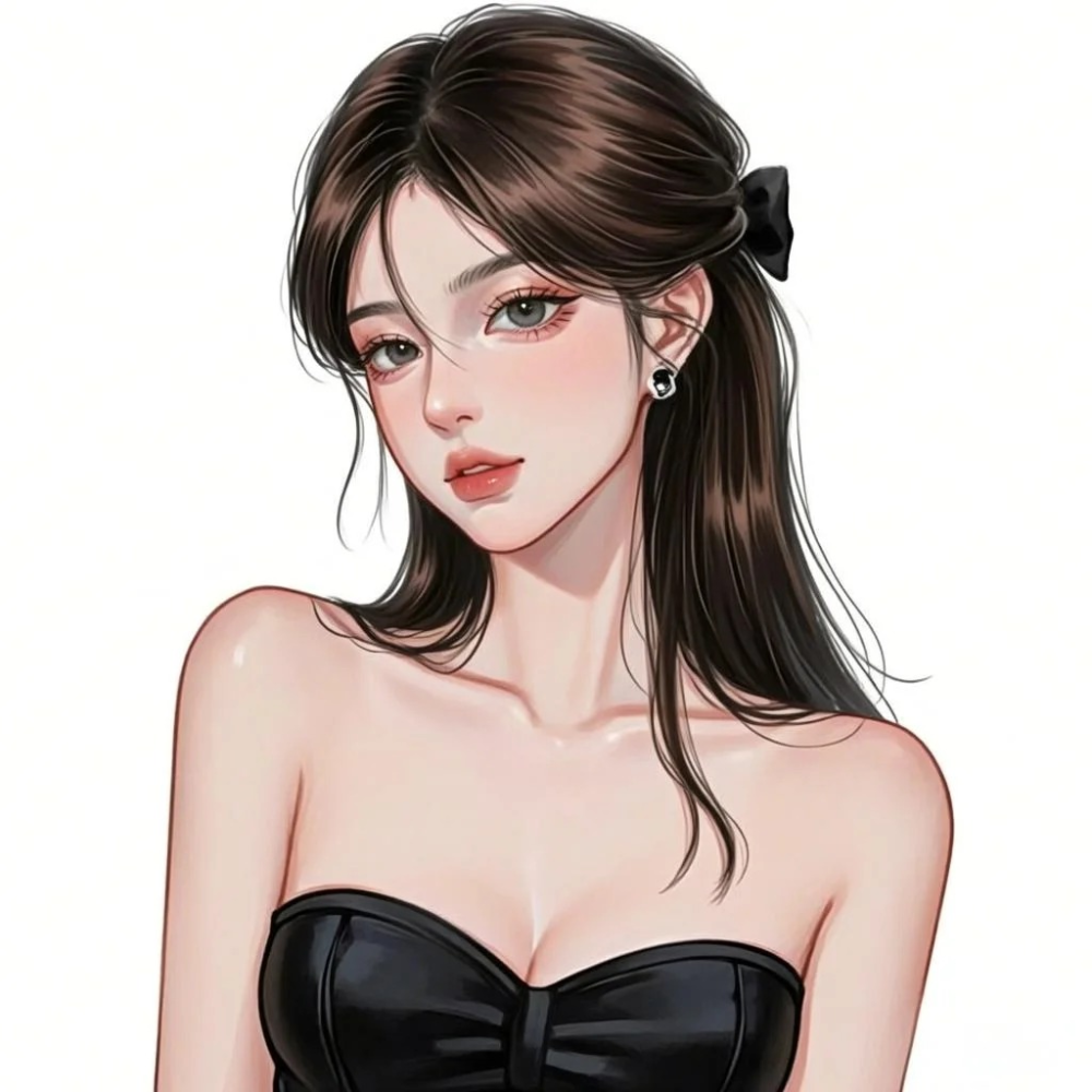 ảnh cô gái anime mắt to tròn cute