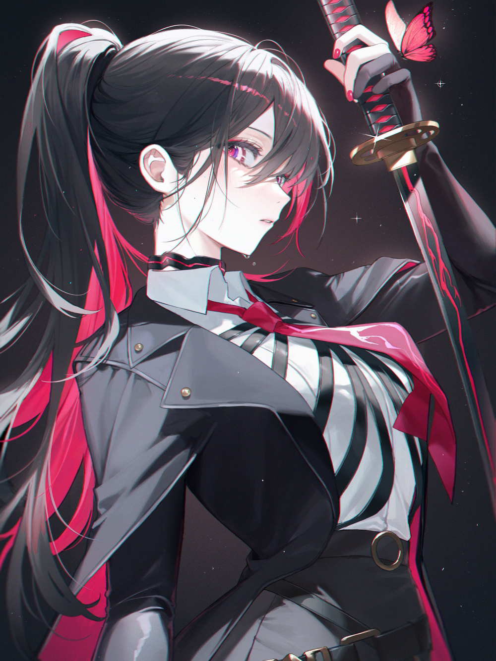 ảnh cô gái anime buồn lãng mạn