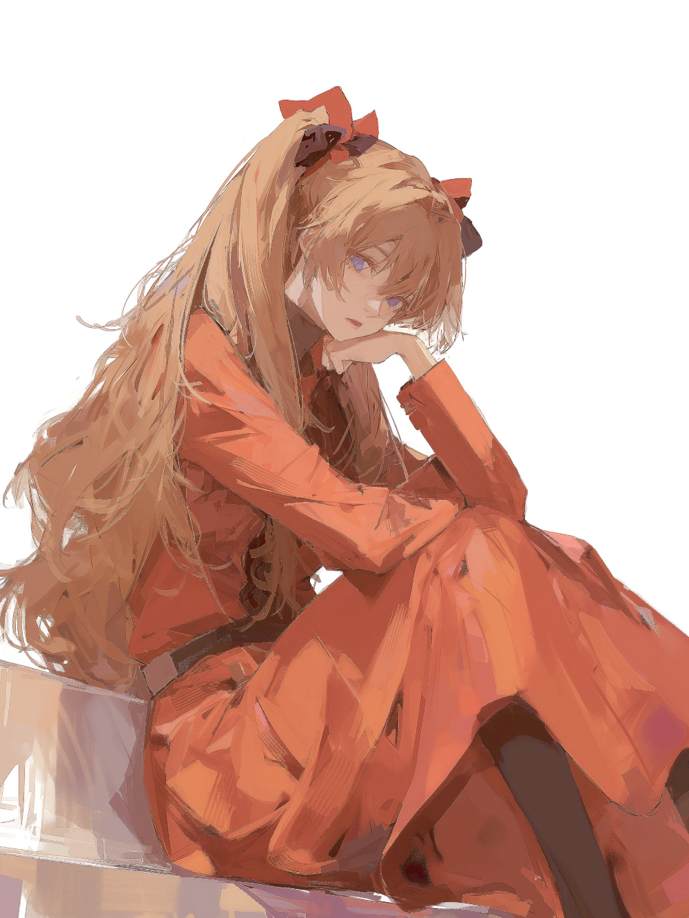 hình gái anime mặc váy xinh đẹp