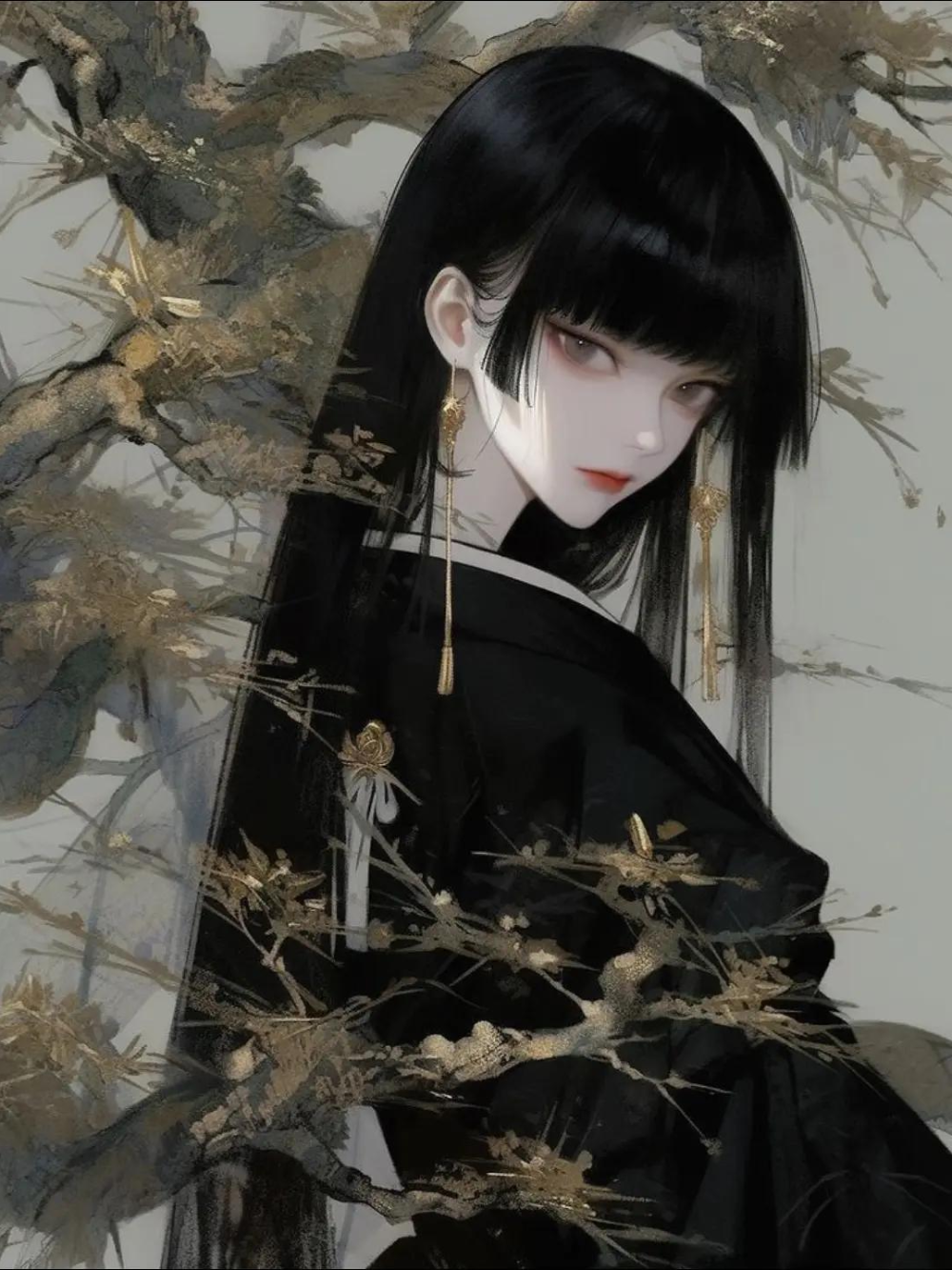 ảnh anime gái mặc kimono