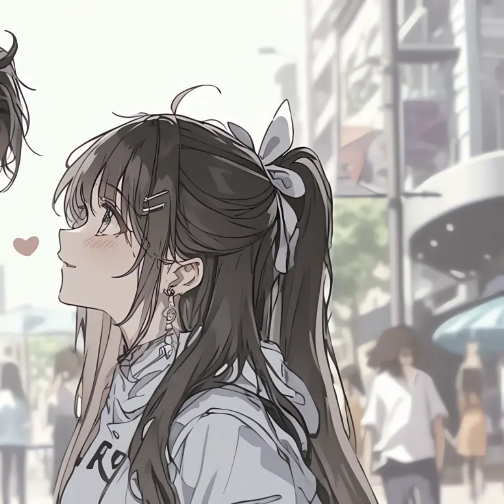 ảnh anime cặp đôi cute chibi cắt